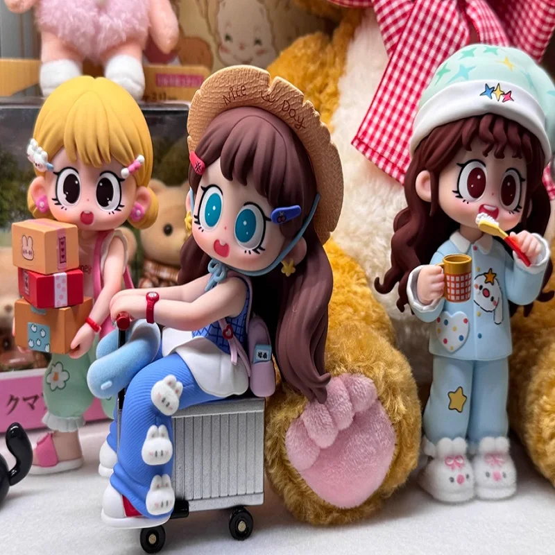 متوفر في المخزون Milay Daily Times Series صندوق أعمى Caixa Caja حلي كرتونية ألعاب Kawaii شخصيات كرتونية لطيفة