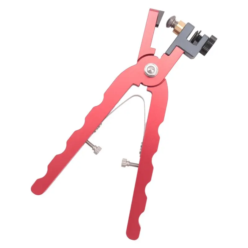 A32HOT-Leather Watch Bracelet Cutting Plier For Straps To Fix Catches Spring Bar Hand Tool Pliers Red Straight