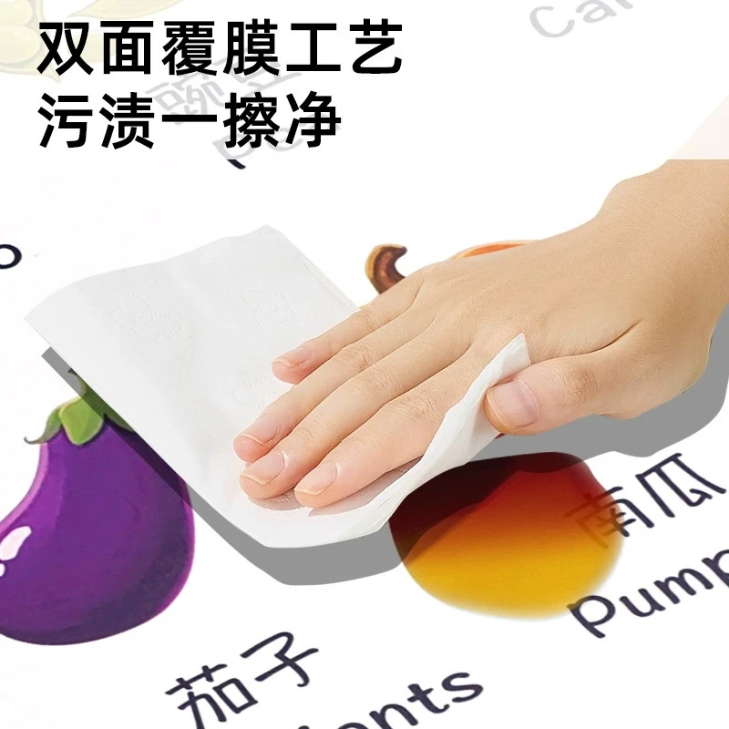 Children's Screen Cognitive Card Early Childhood Education Double sided Digital Animal Card