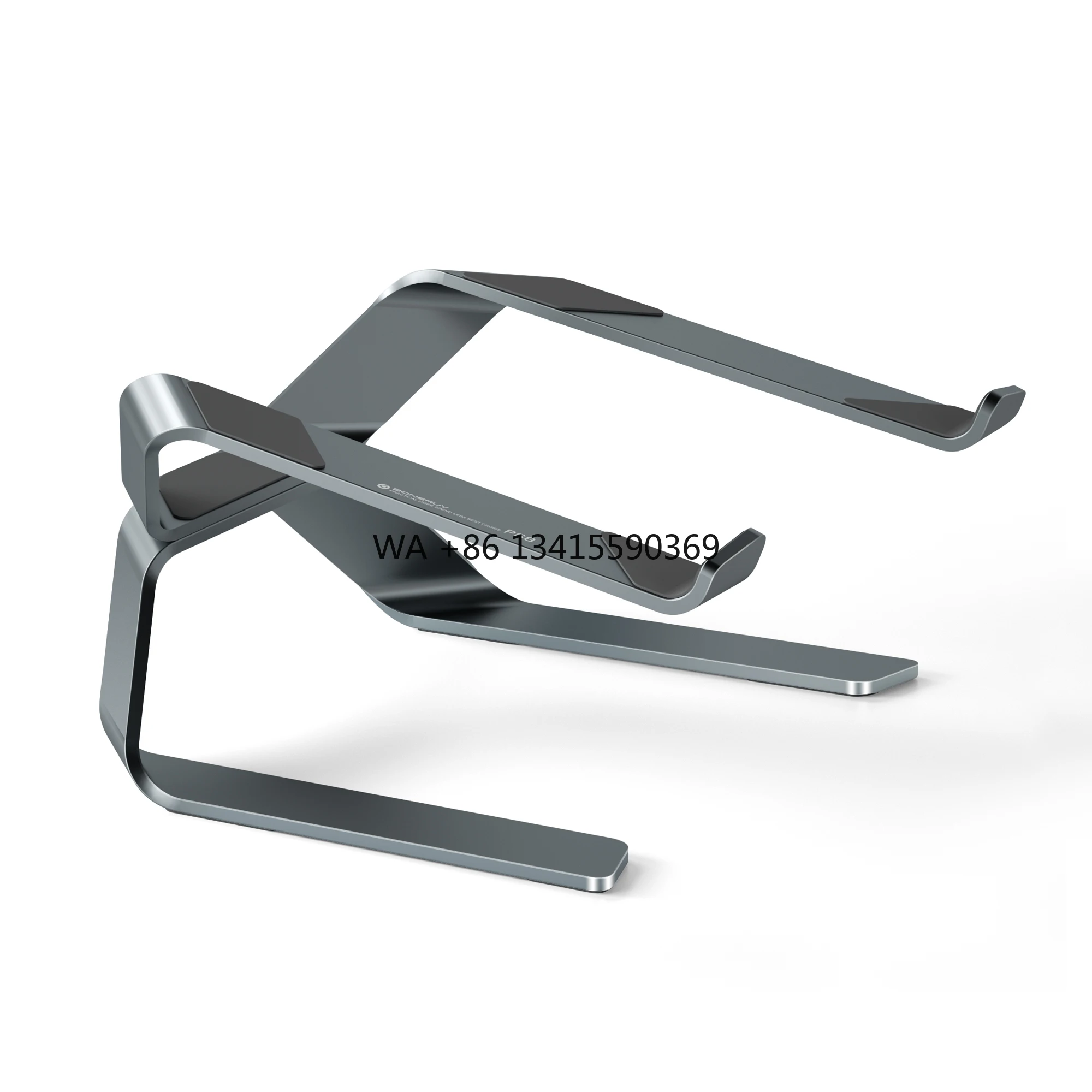 

New Design Angle Adjustable Desktop Aluminium Alloy Ergonomic Notebook Stand