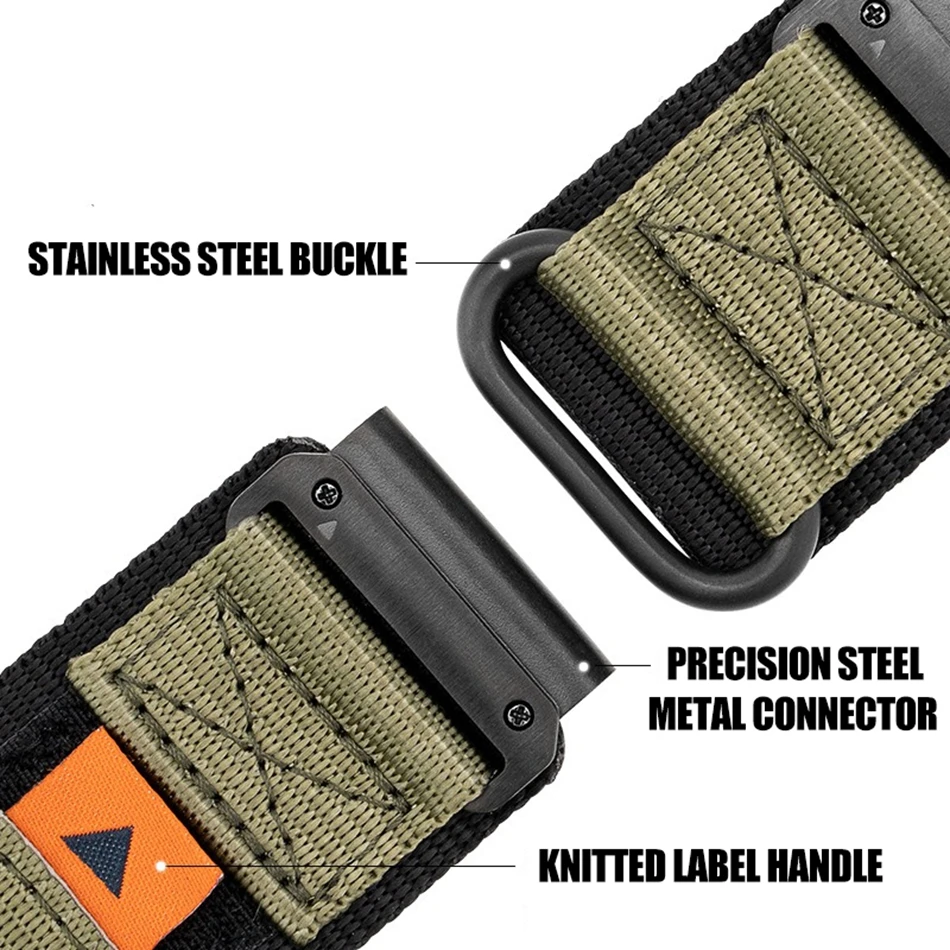 Outdoor Sports Nylon Band for Garmin Watch Fenix 8 7X Pro 6X 5X Enduro 3 Velcro Strap For Garmin Tactix 7Pro Instinct 2X 22/26mm view 3