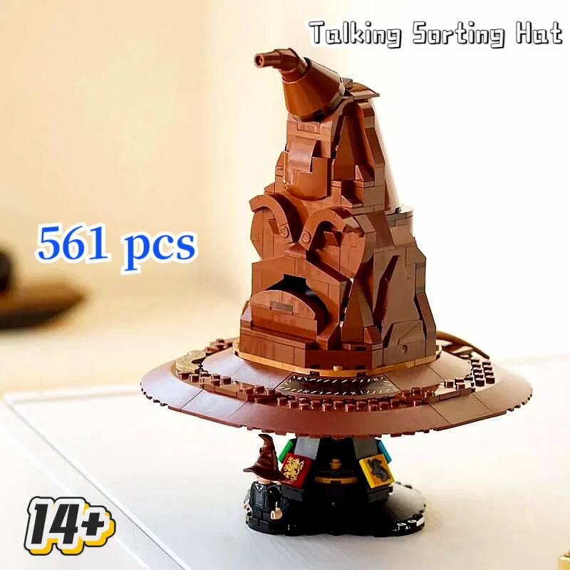 561 Uds recién llegado 76429 clasificación sombrero de bruja modelo de bloques de construcción juguete apto para bruja pottered sombreros de mago colección regalos de cumpleaños