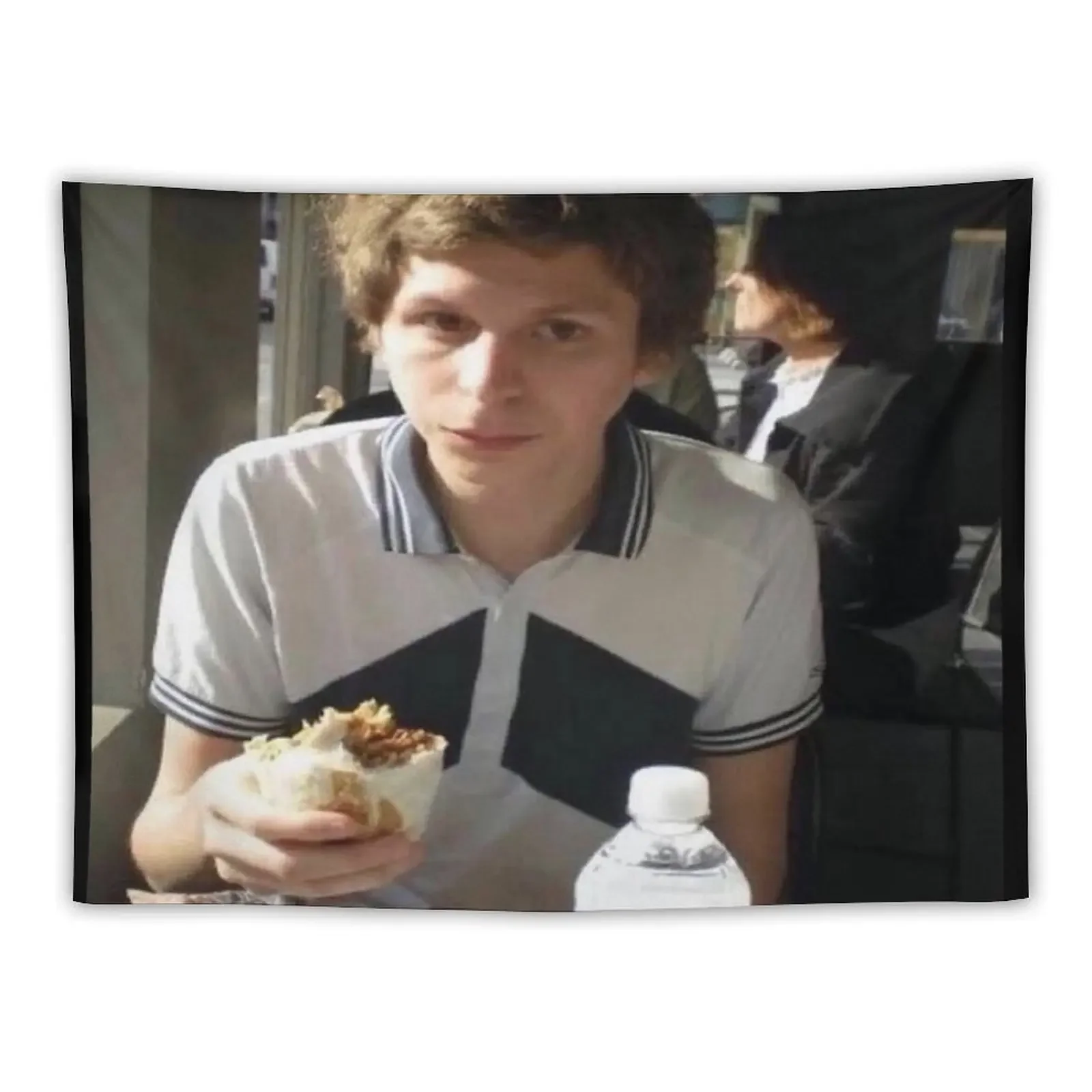 Michael Cera Eating Burrito Tapestry Room Decore Aesthetic Decor For Room Decoration Bedroom Tapestry