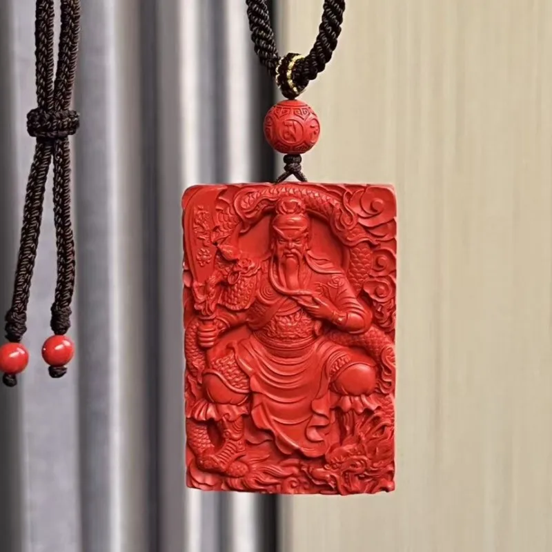 Guan Gong Pendant, High-Copper , Second Peace And Safety Amulet, Red, Martial God Of Wealth