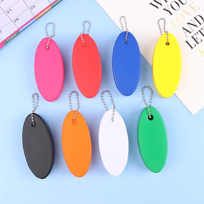 1Pc Foam Floating Buoyant Keychain For Water Sports Marine Boat Swimming Surfing Sailing Oval Kayak Rafting Keyring Accessory