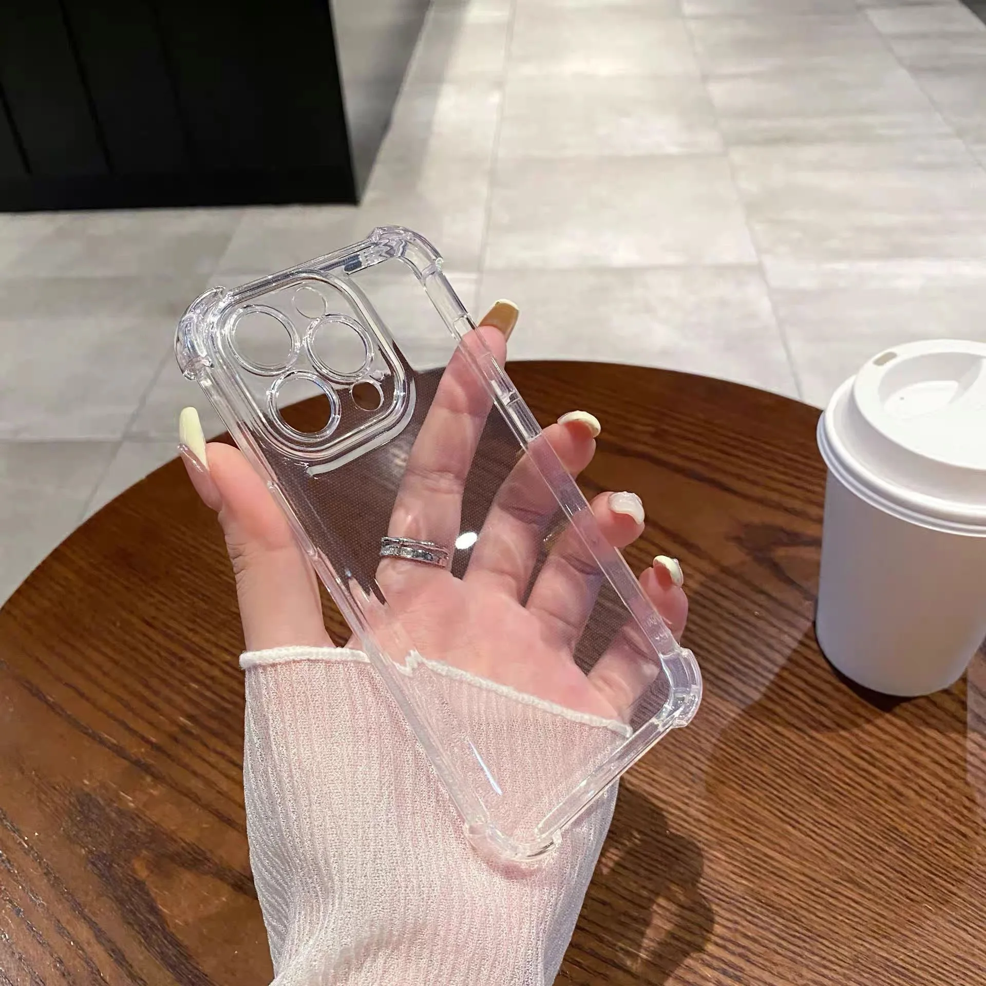 Four Corner Airbag Protection Drop Precision Hole Shockproof Case For iPhone 17 16 15 14 13 12 11 Pro Max Mini 7 8 Plus SE Air