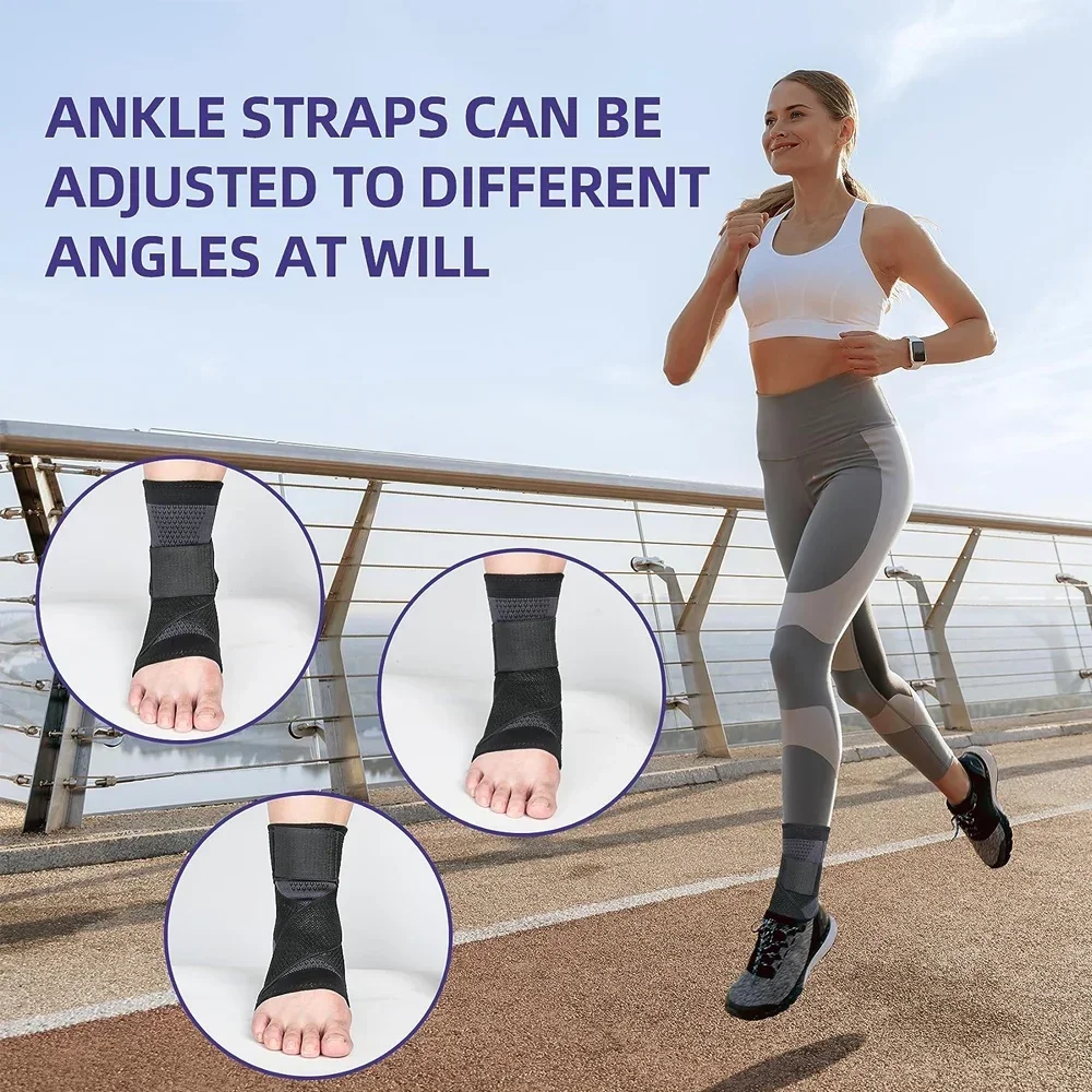 1Pcs Ankle Braces, Adjustable Compression Ankle Support Men Women,for Achilles Tendon Support & Plantar Fasciitis,Sprained Ankle