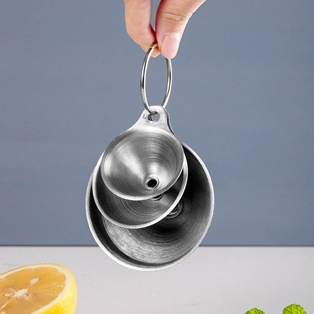 Juego de Mini brochas de limpieza para embudos, mango conveniente, grande, pequeño y pequeño con anillo para uso en la cocina, alta calidad