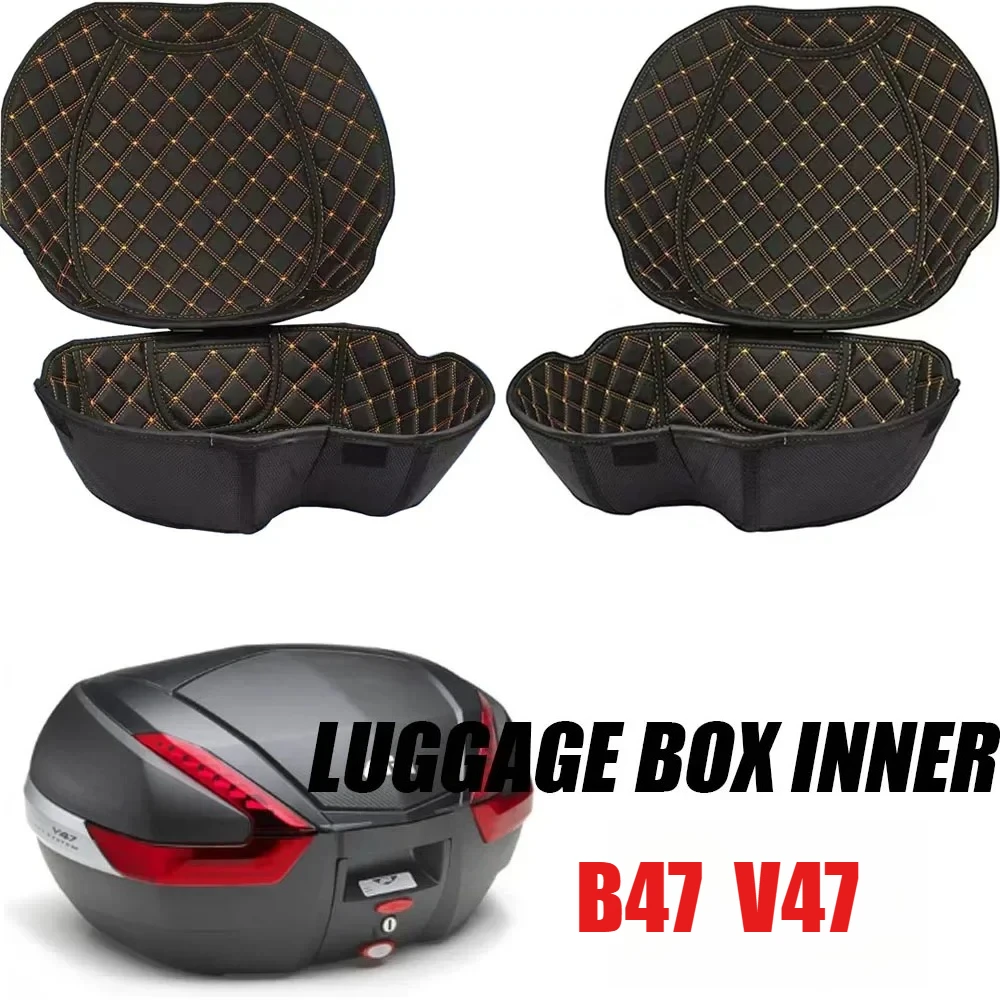 Motorcycle Rear Trunk Case LinerFor GIVI B47 V47 Luggage Box Inner Rear Tail Seat Case Bag Lining Pad Accessories top case moto