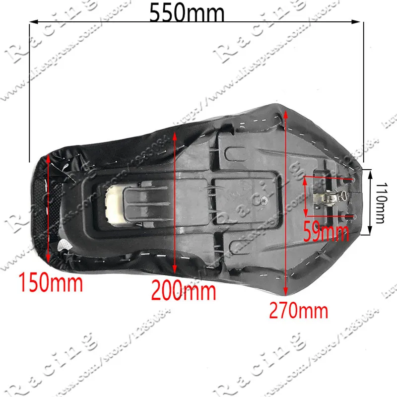 Sillín de asiento ATV 50cc/70cc/90cc/110cc/125CC apto para vehículo todoterreno Polaris pequeño chino de 4 ruedas Quad