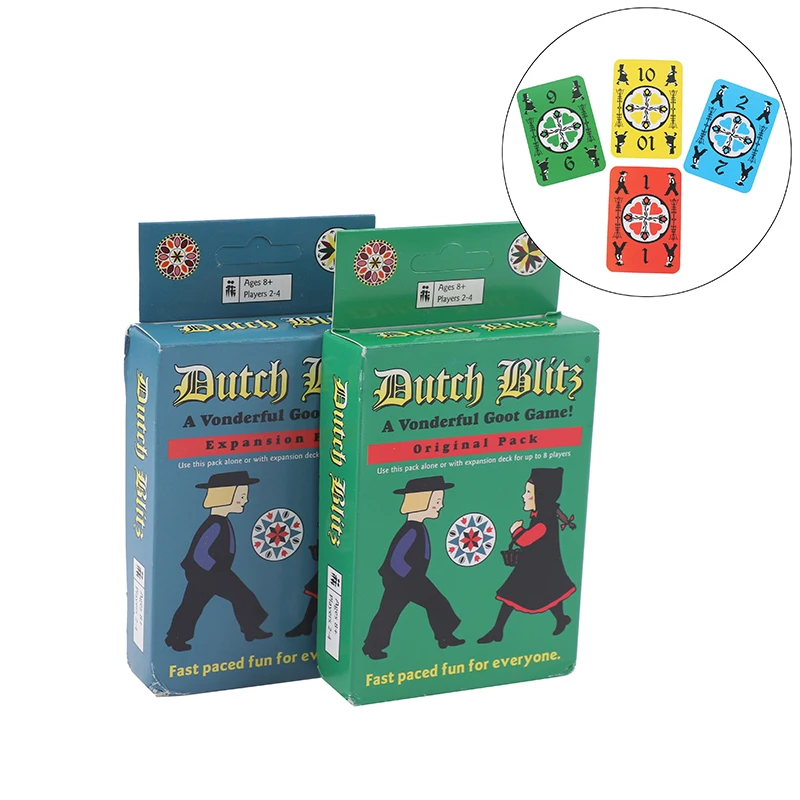 Dutch Blitz Original und Erweiterungs paket Set Kartenspiel tolles Familien spiel