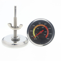 Barbecue Oven Thermometer BBQ Stainless Steel Thermometer Bimetal Oven Thermometer Grill Thermometer Grill Replacement Parts