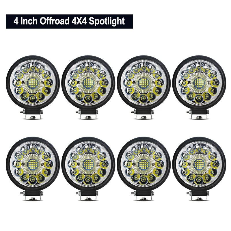 12V Car Led Work Spotlights 24V 33led Headlights for Motorcycles Flood Led Bar Fog Light DRL For Truck 4x4 Off Road ATV Car