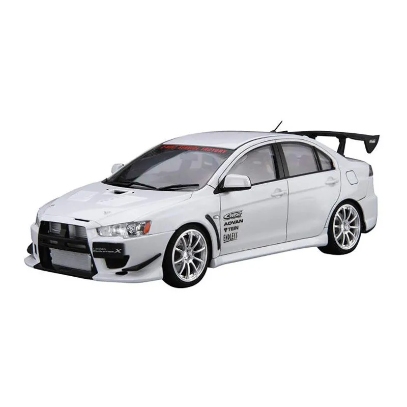 Static assembly car model Aoshima-06929-B 1/24 C-West CZ4A Lancer Evolution X 2007 car model kit