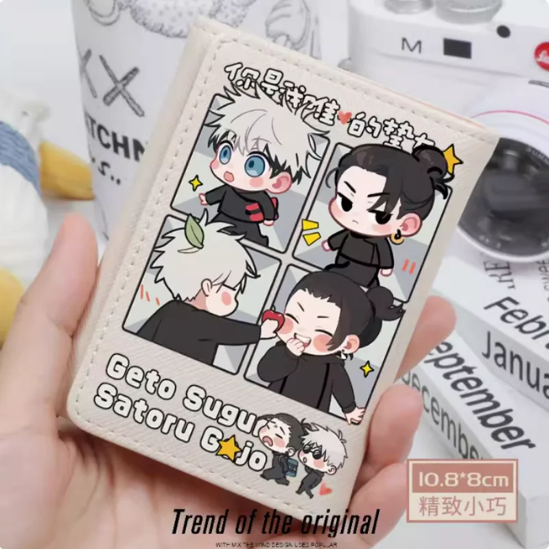 

Anime Jujutsu Kaisen Geto Suguru Satoru Gojo Fashion Wallet PU Purse Card Coin Hasp Money Bag Cosplay Gift B1696