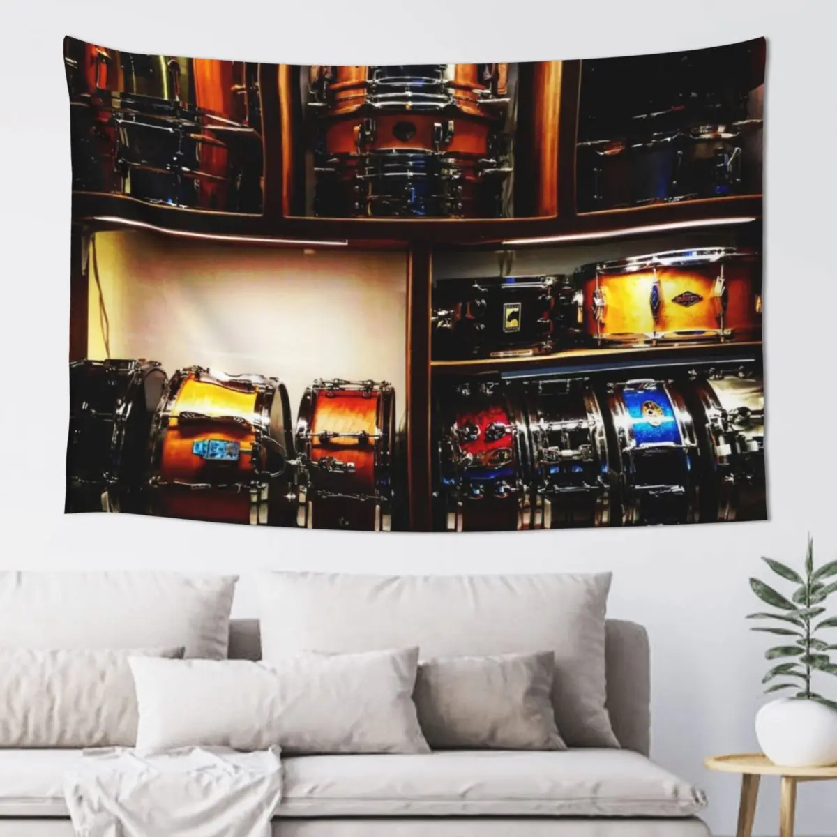 Pretty Snare Drums All In A Row Tapestry Anime Decor Wall Hanging Tapestry