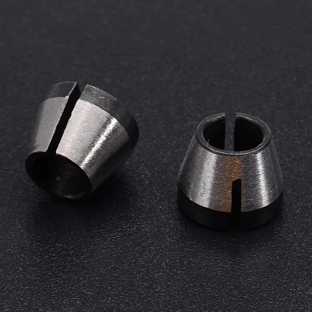 Praktische Hete Verkoop Nieuwe Trimmer Collet Chucks Router Bit Router Bit Collets 2/5 Stuks Graveren Adapter Carbon Staal