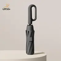 Paraguas plegable automático reforzado con 20 huesos, resistente al viento, 105CM, para hombres, mango de hebilla grande, resistente al viento y al agua