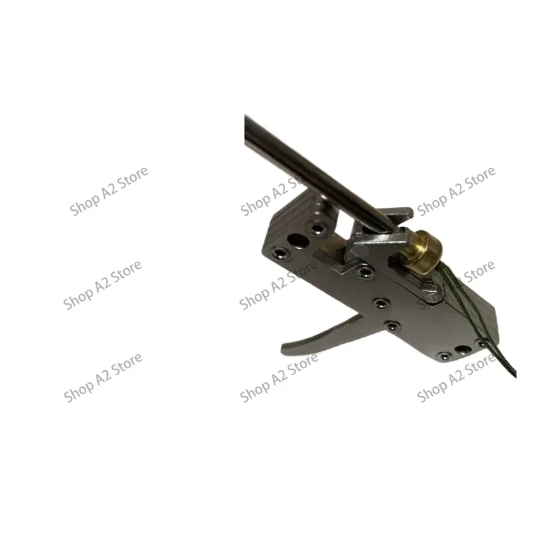 Stainless steel card string lock bow and arrow release device triple action lock trigger switch sliding door touch lock