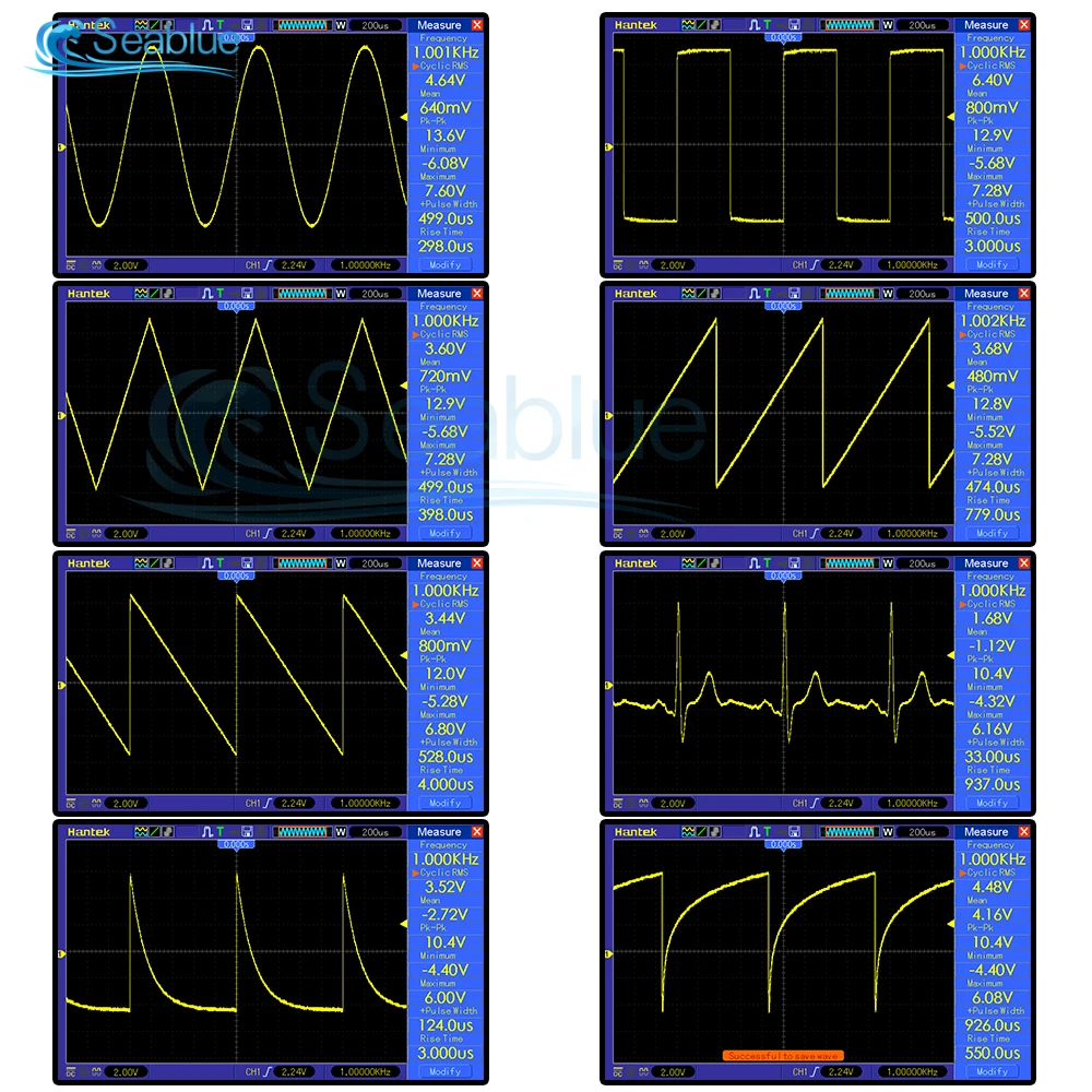 FG-200 DDS Function Signal Generator Frequency Counter 0.01Hz-500KHz Signal Source Module Sine+Square+Triangle+Sawtooth Waveform