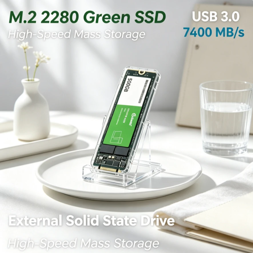 Original Green M.2 2280 Internal SSD High Speed Read‑Write Large Capacity Solid State Storage Drive For Laptop Desktop PC System