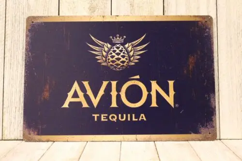 Avion Tequila Tin Sign Bar Man Cave Vintage Ad Rustic Style Restaurant