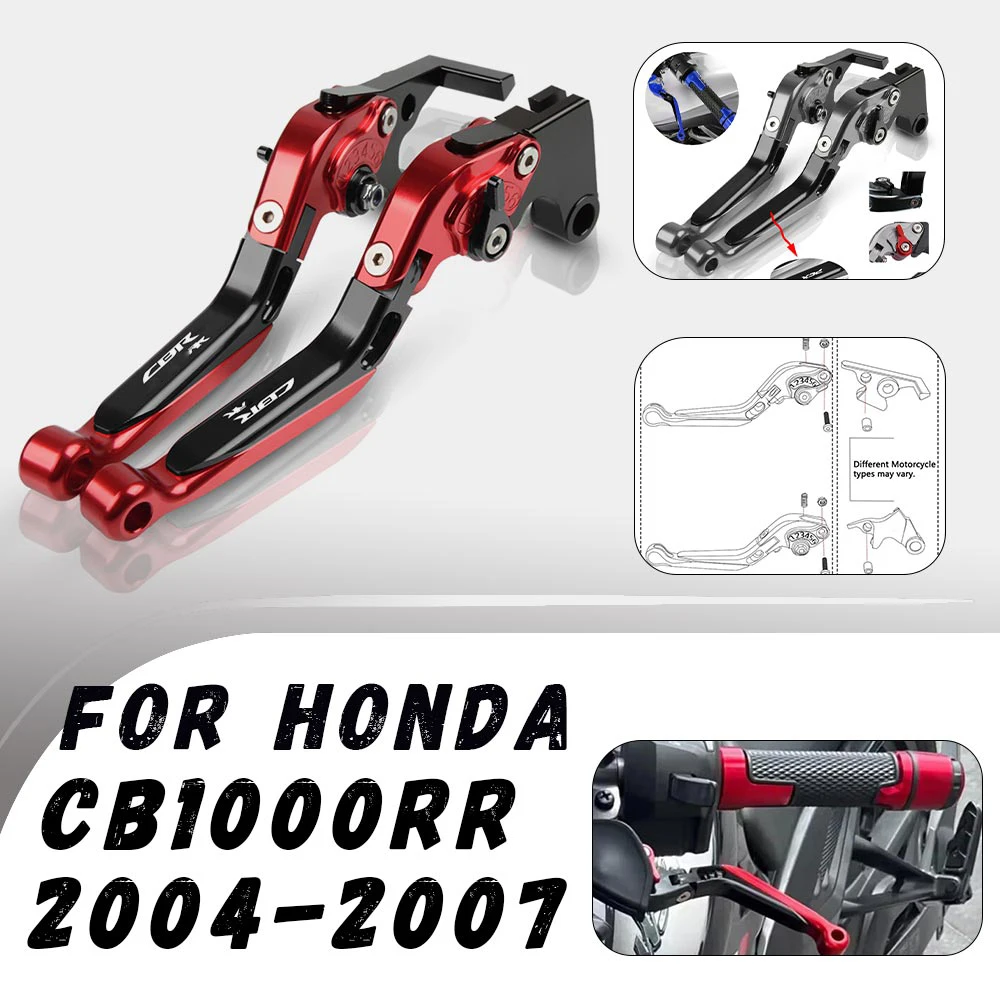 

For Honda CBR1000RR/ FIREBLADE 2004-2007 Adjustable Folding Brake Clutch Levers Handlebar Grips Handle Lever Motorcycle Parts