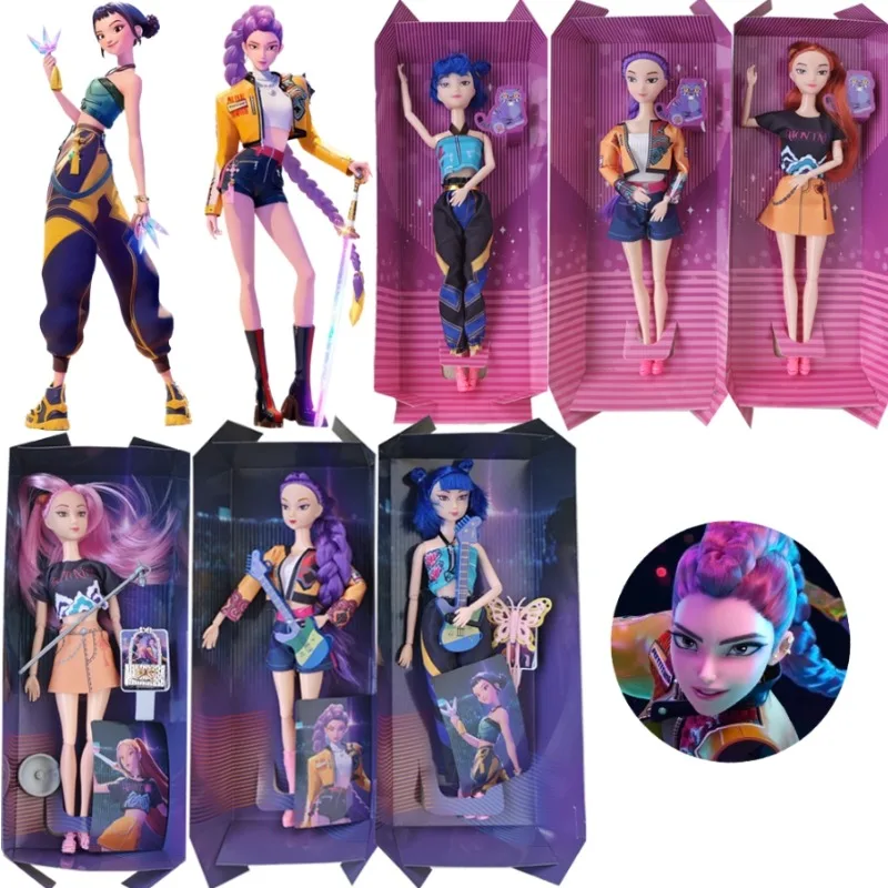 

HOT Doll Toys Demon Hunters Action Figure Toy Rumi Mira Zoey Beautiful Princess Baby Girl Dolls Plastic DIY Toy for Girls