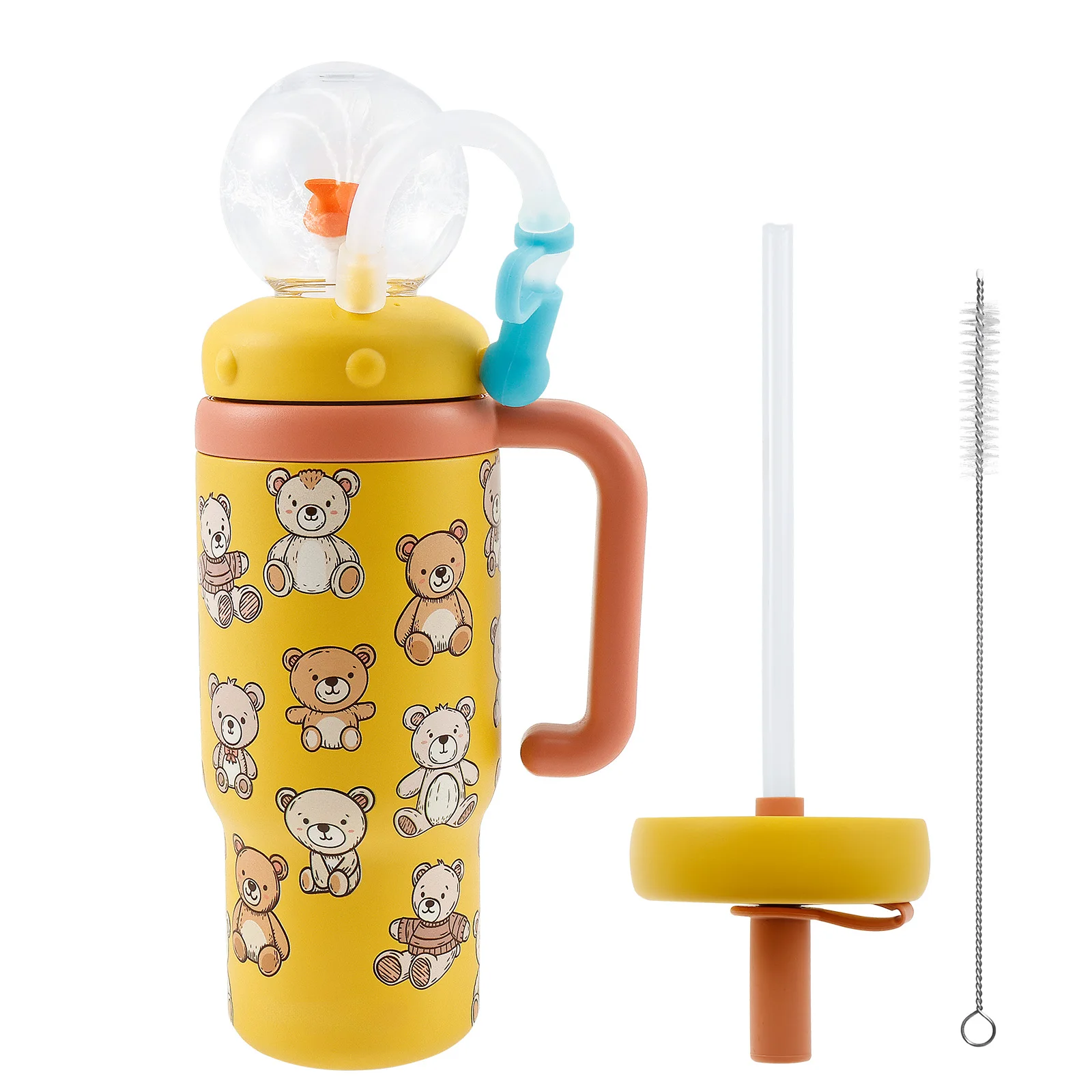 

Стакан для фонтана с китом из нержавеющей стали, герметичная чашка для питья с соломинкой для детей и взрослых, дорожные бутылки для воды, автомобильные бутылки с водой