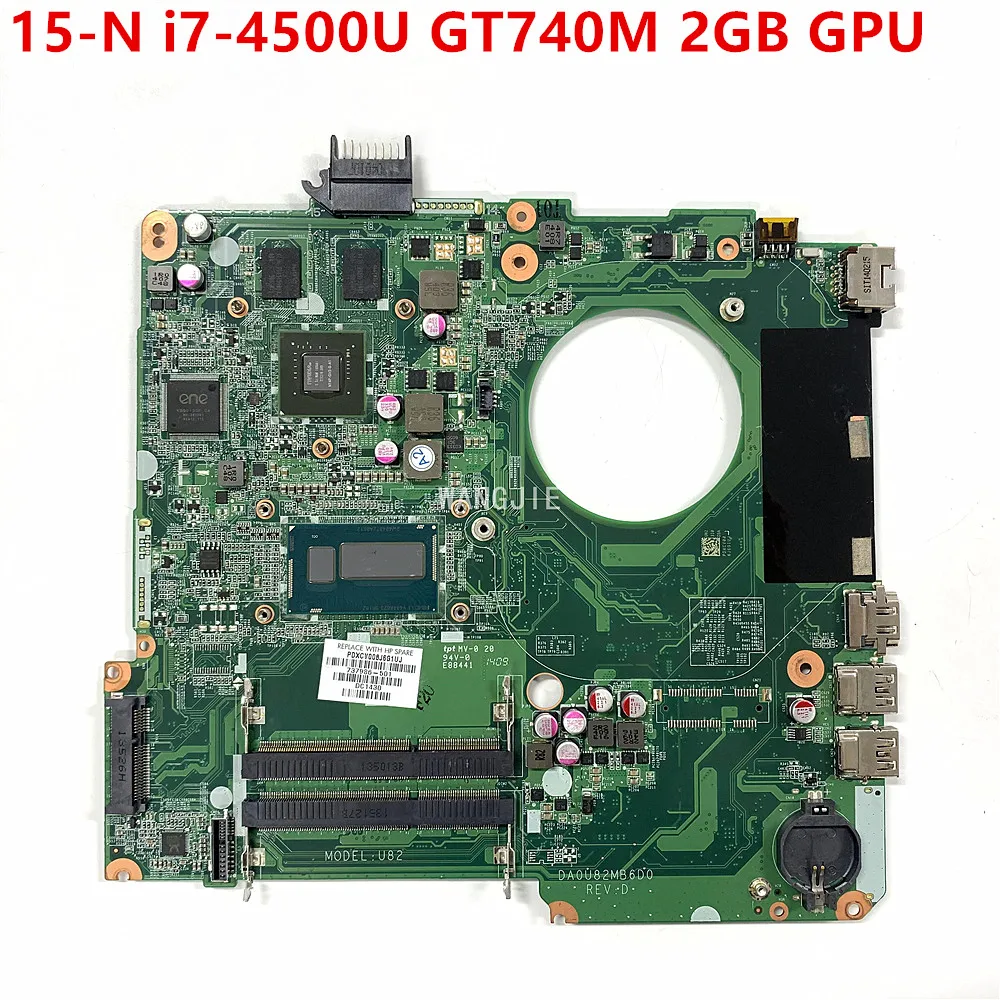 للوحة الأم للكمبيوتر المحمول HP 15-N 737986 -601 737986 -501 737986 -001 معالج i7-4500U GT740M 2GB GPU DA0U82MB6D0