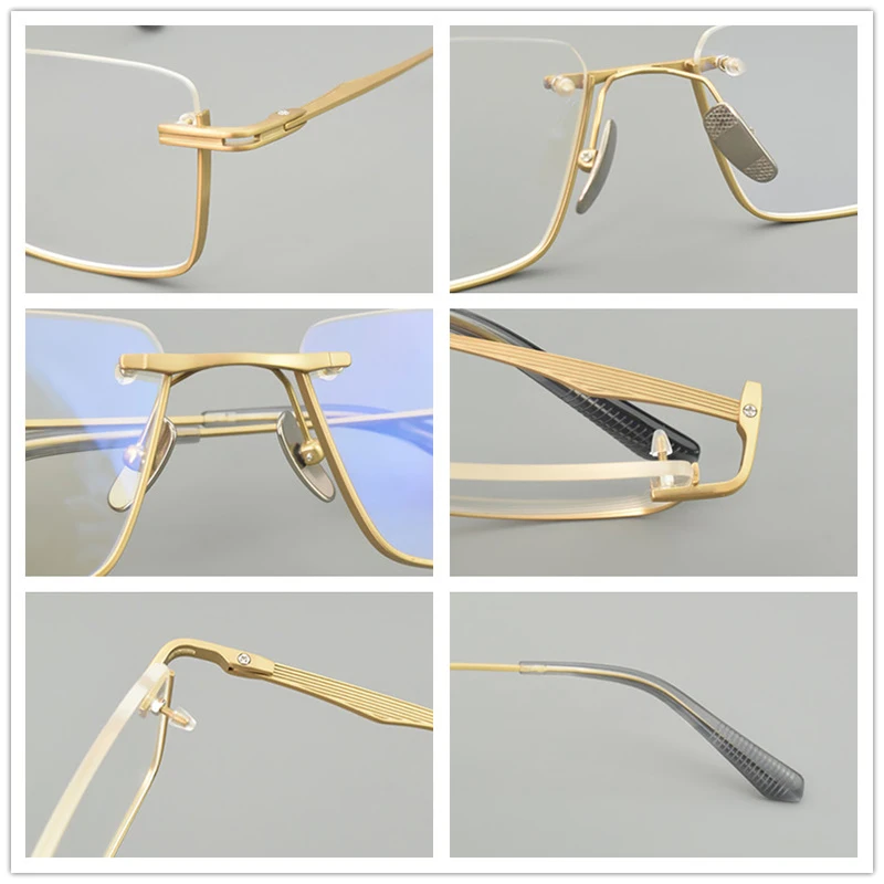 تاغ حزقيا إطار نظارات دائرية الرجال 2025 ريترو مصمم التيتانيوم النظارات DTX416 ماركة نظارات حديثة الطراز النساء إطارات نظارات