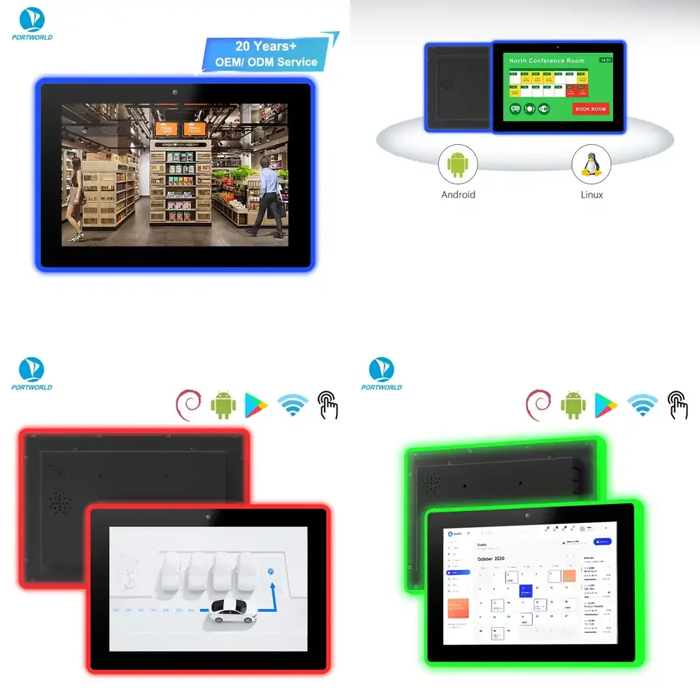 

10 Inch Wall Mounted Android Touch Screen Tablet with Edge LED Light