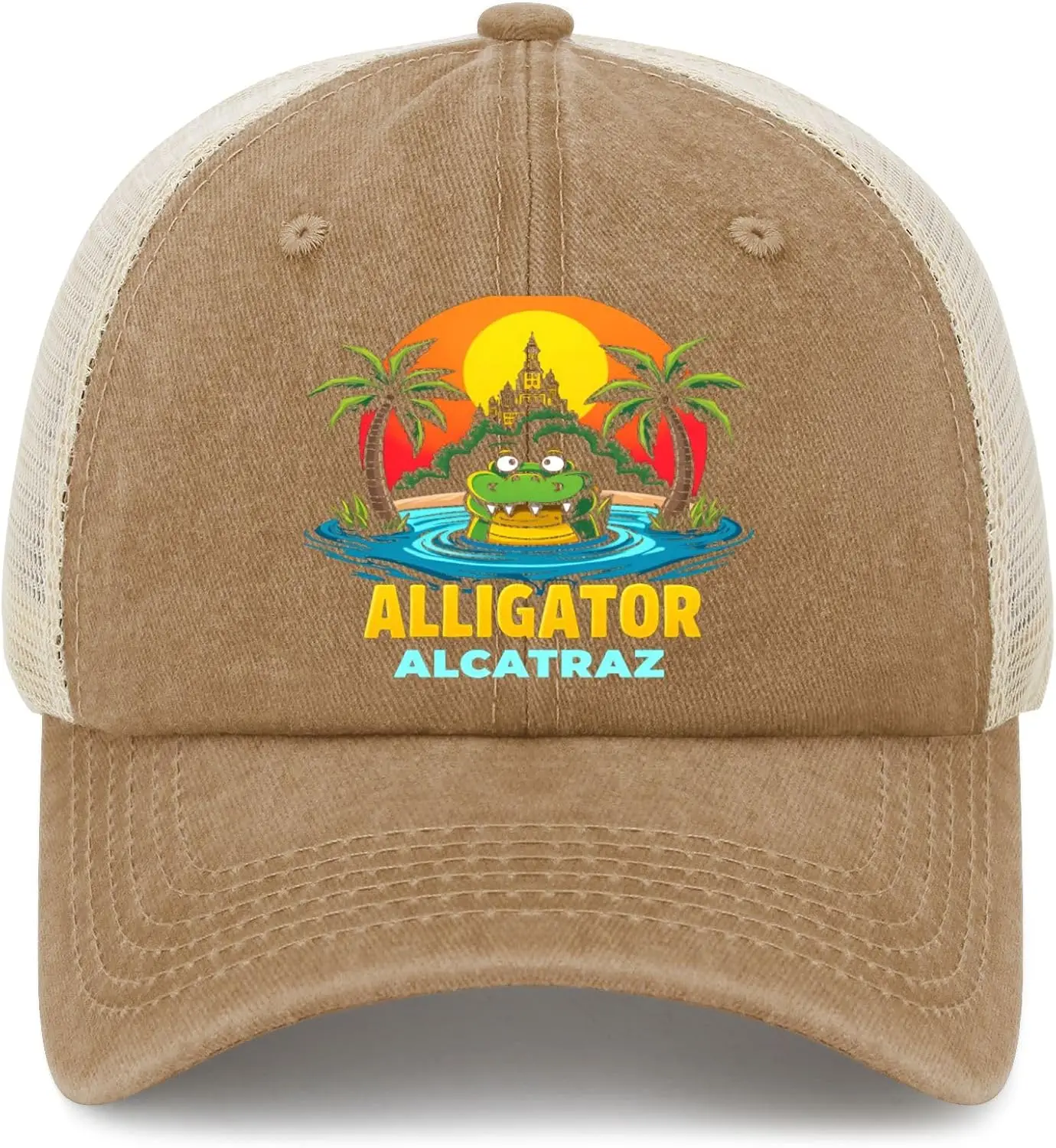 

Allig-ator Alca-traz Hat Unisex Bucket Hat Packable Travel