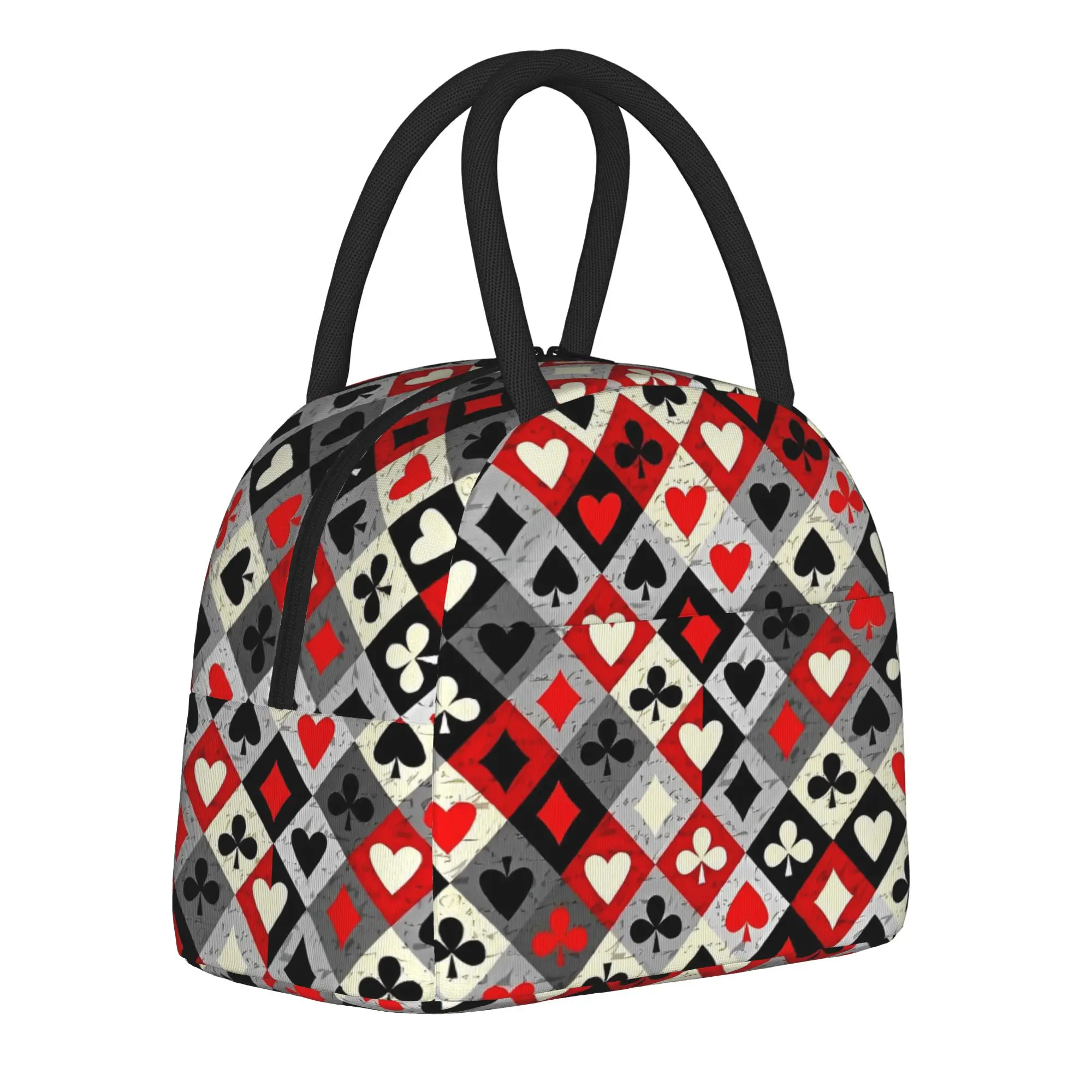 card-suits-poker-red-black-bolsas-termicas-isoladas-para-almoco-sacola-termica-reutilizavel-recipiente-para-almoco-sacola-portatil-caixa-de-almoco-faculdade-atividades-ao-ar-livre