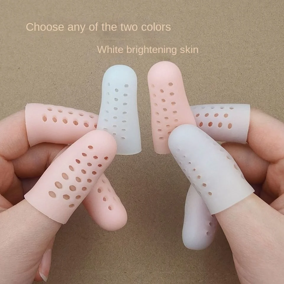 The New Type with Ventilation Holes Not Stuffy Fingers Silicone Finger Cots Finger Protection Anti-drying Moisturizing Cover