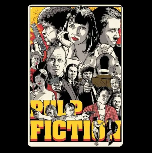 Pulp Fiction Movie Metal Poster Tin Sign 20x30cm