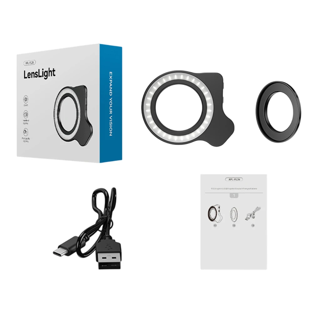 

For Camera For Smartphone Adjustable Brightness Macro Lens Light Adjustable Brightness Mobile Photography Accessory