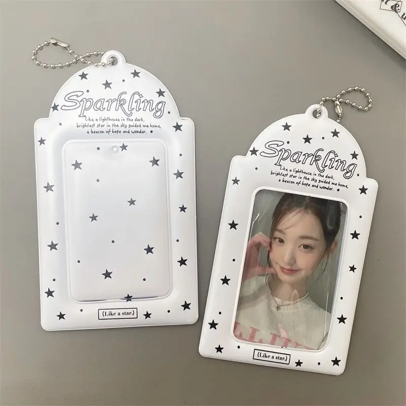 New PVC Thick Card Case, High-Aesthetic, Thickened NIS Star Design, Matte Finish, for ID Cards, Small Cards