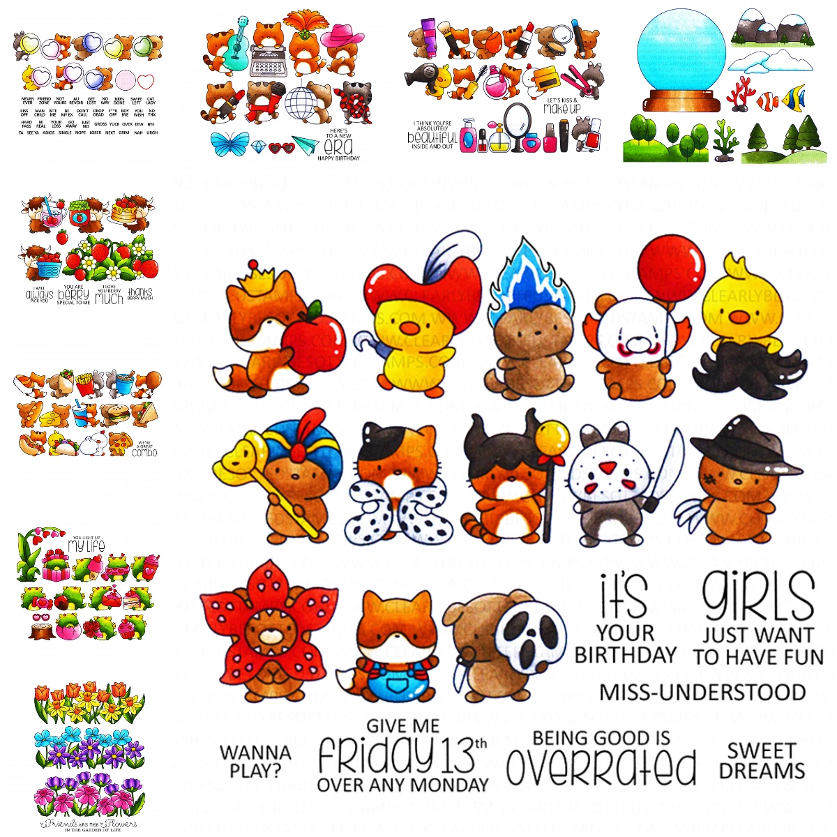 Strawberry Fields Snacks New Arrival Metal Cutting Dies Clear Stamps for Diy Photo Album Handmade Paper Card Decoration Craft