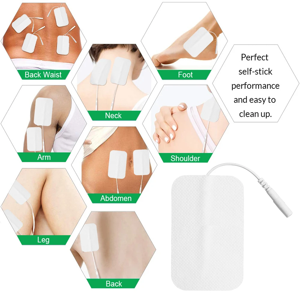 10/20/50PCS Electrode Pads Gel For Tens Acupuncture Physiotherapy Massager Patches Slimming Pulse EMS Muscle Stimulator Sticker