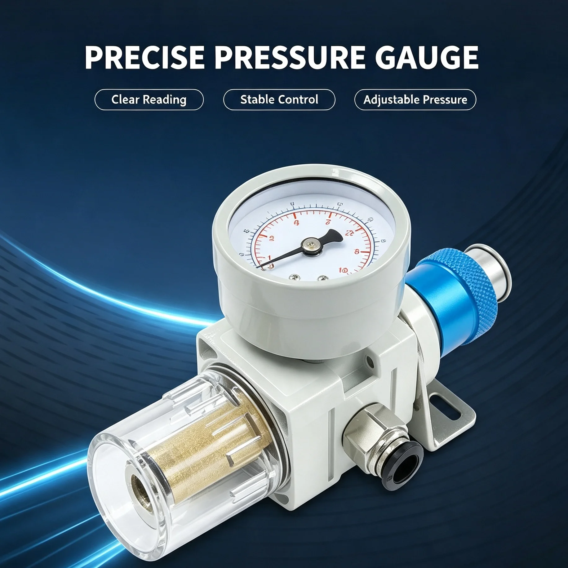 AR AW AC Series Air Source Processor Filter Regulator Lubricator Oil Water Separator Pneumatic Pressure Regulator