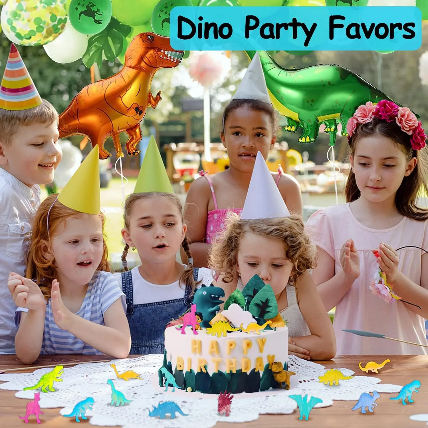 Glow in Dark Mini Dinosaur Toy Set Plastic Realistic Dino Figure Birthday gifts Dinosaur Theme Party Supplies