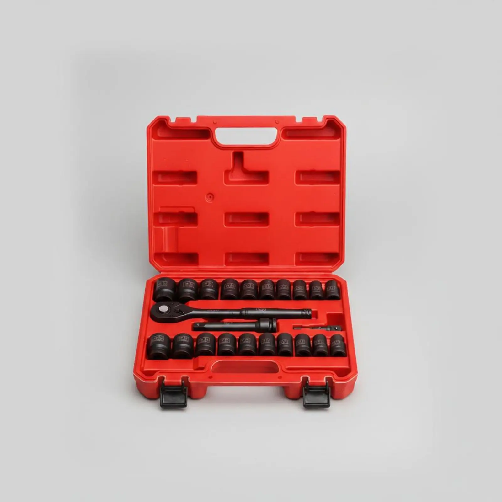 

23 Pieces 1/2 Inch Shock-Resistant Socket Set Thickened Short Hex Socket Set Hand Tools Universal High Hardness for Auto Repair