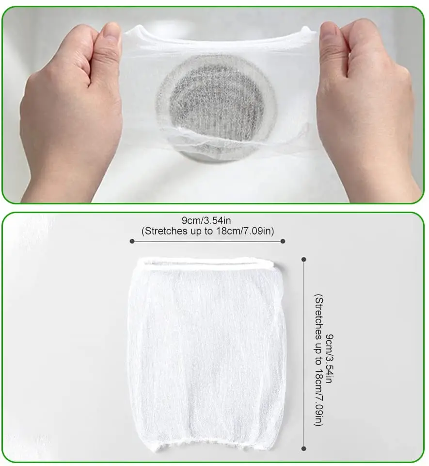 30/100pcs Disposable Sink Filter Mesh Bags Kitchen Sink Strainer Drain Hole Anti-blocking Garbage Bag Cleaning Strainers Net