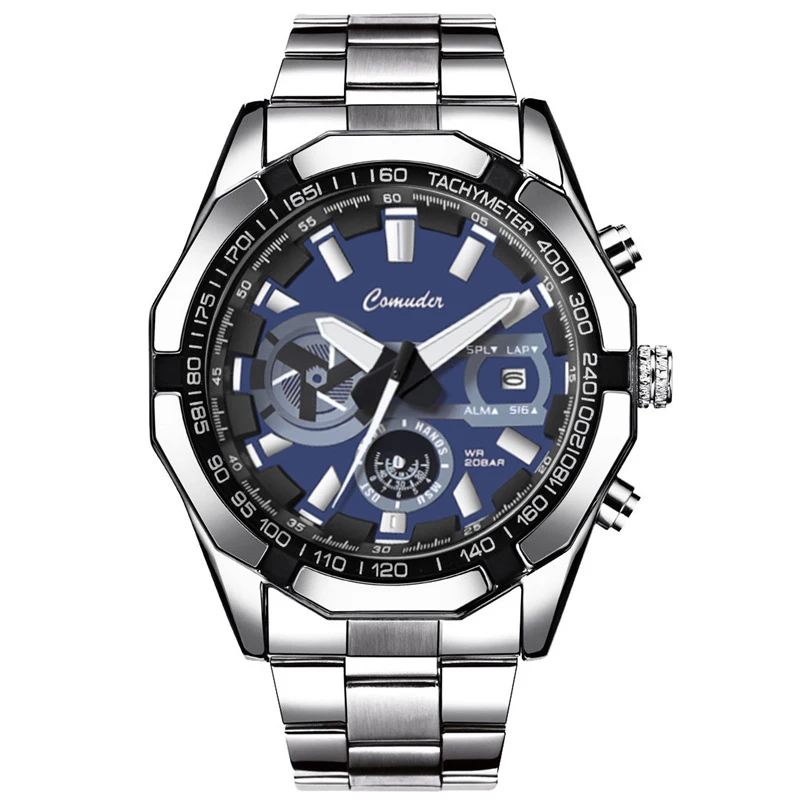 UTHAI Men's Fashion Watch Casual Sports Multifunctional Quartz Watch Waterproof Night Light Men's Clock Watch Relogio Masculino image 6