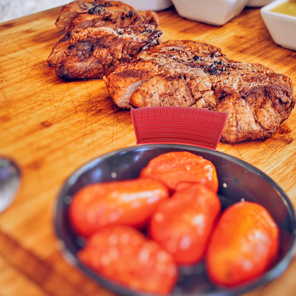 

Silicone Pot Cover Heat Resistant Anti-Scald Protection For Cookware Kitchen Stew Pot Handle Protector Boiler Handle Cover