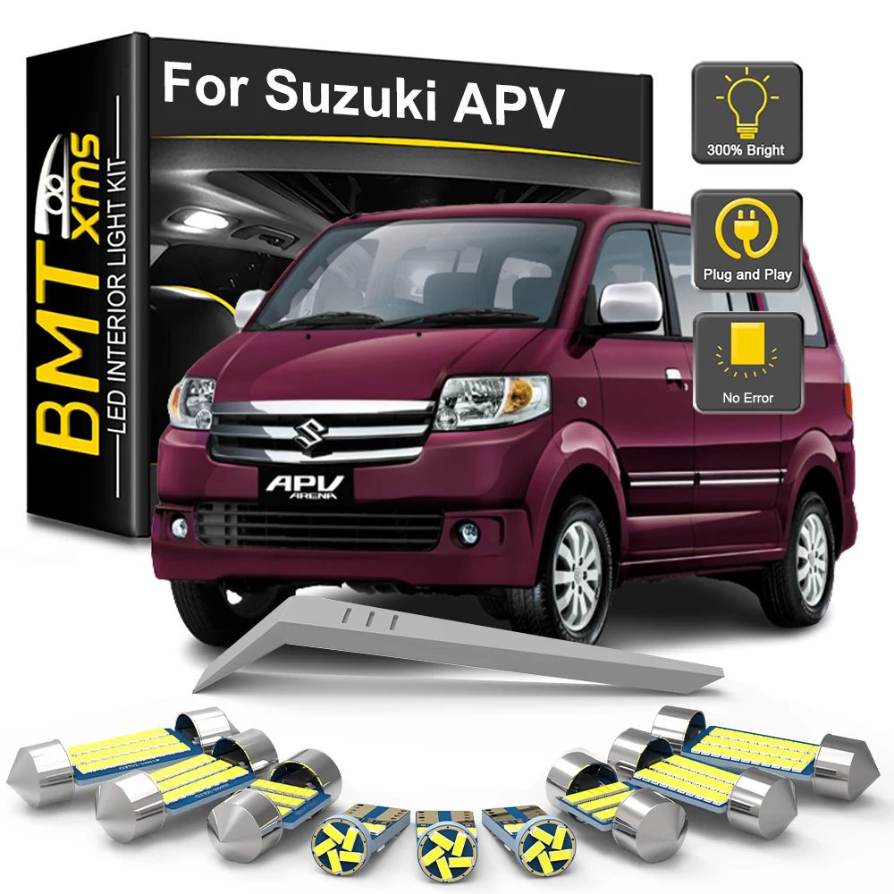 

Комплект светодиодных ламп внутреннего освещения BMTxms Canbus для Suzuki APV Van 2004-2011 2012 2013 2014 2015 2016 2017 2018 2019 Автомобильная лампа внутреннего освещения