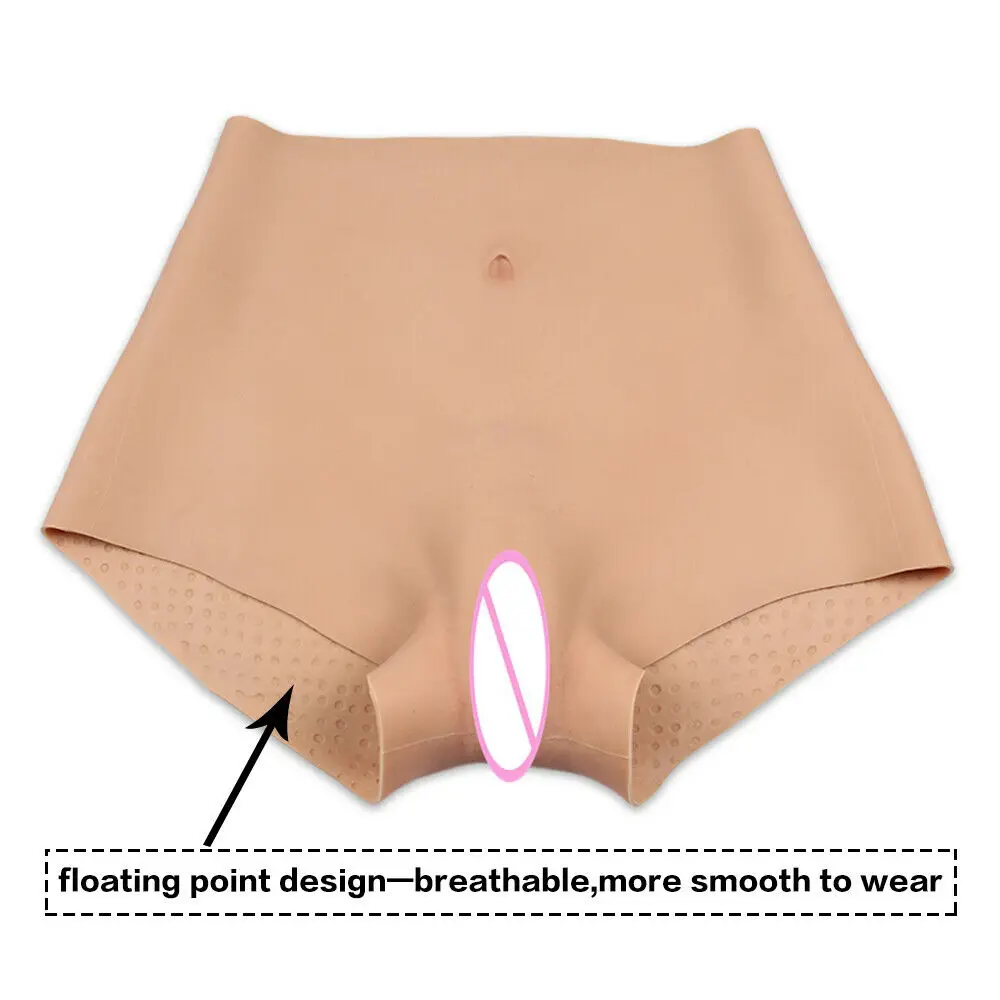 U-Charmmore 7th Oil-Free Silicone Realistic Penetrable Vagina Pants Crossdresser Pussy Panties Artificial False Buttock Enhancer