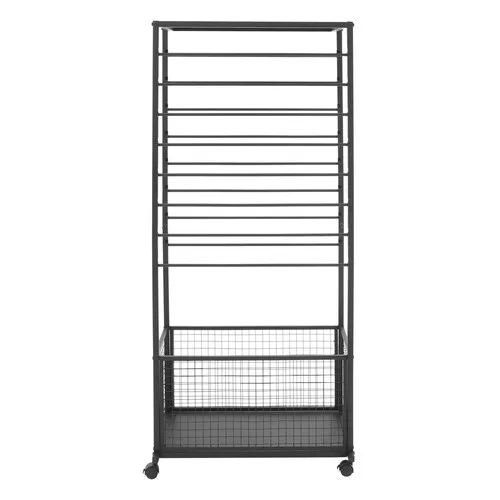 Ribbon Holder 16Layer Adjustable Bars Display Rack Retail Counter Organizer for Spools Wrapping Paper Scarf Towel Wreath Storage