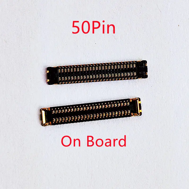 10Pcs LCD Display Screen Flex FPC Connector 50Pin For Huawei Enjoy 8E Lite 8ELite Y5Lite Y5 Prime 2018 Honor Play 7 On Board